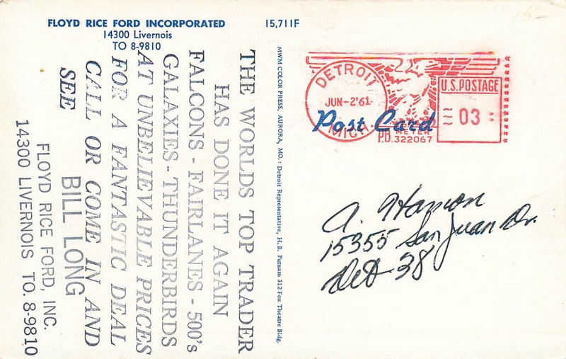 Floyd Rice Ford - Vintage Postcard (newer photo)